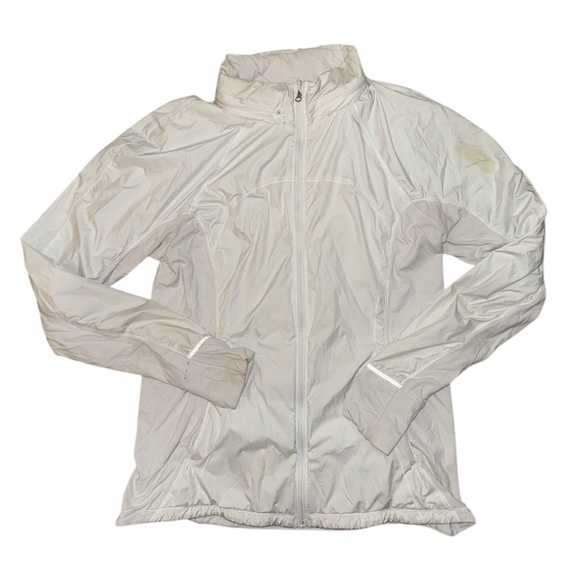 Lululemon Athletica white full zip athletic jacket women’s size 12 - Picture 1 of 11